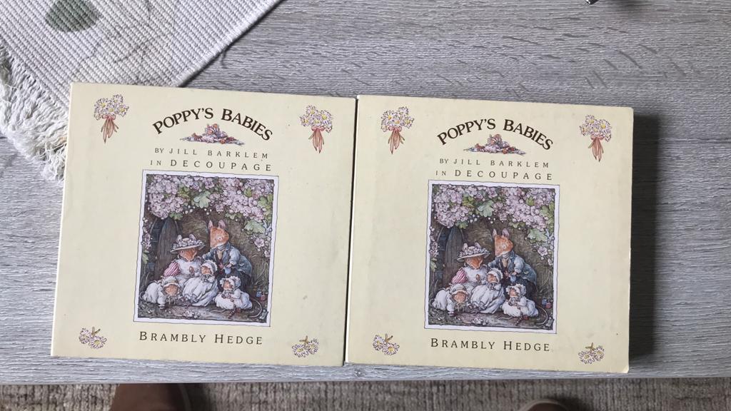 Brambly Hedge / poppy’s babies/ decoupage  Jill Barklem, Boeken, Ophalen of Verzenden, Zo goed als nieuw