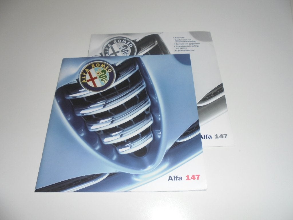 brochure Alfa 147  modellen 2002, Ophalen of Verzenden, Zo goed als nieuw, Alfa Romeo