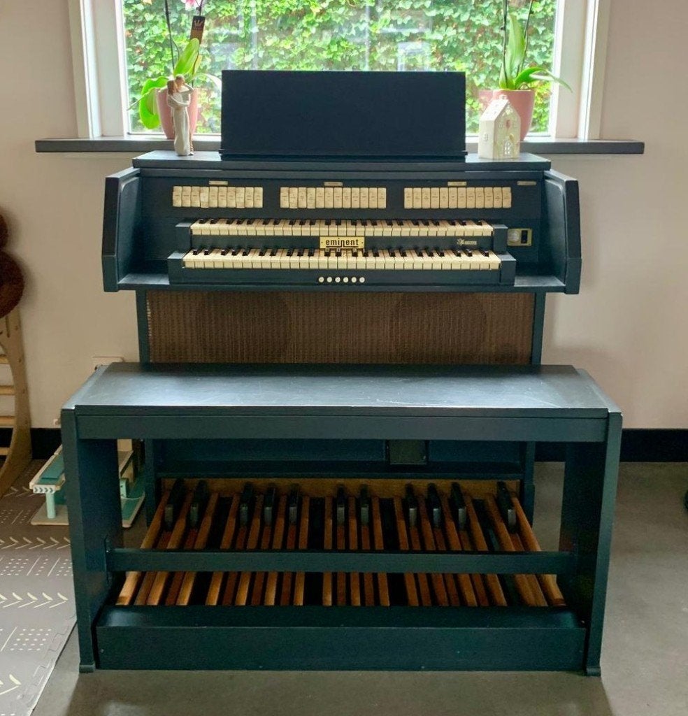 Eminent elektrisch orgel | 2 klavieren | pedaal | antraciet, Ophalen, Gebruikt, 2 klavieren, Orgel