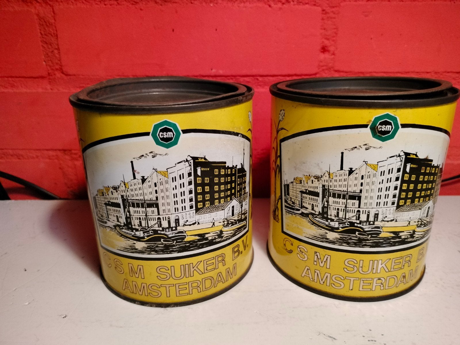 Vintage WESTER keukenstroop blikken., Verzamelen, Blikken, Ophalen of Verzenden, Gebruikt, Overige, Overige merken