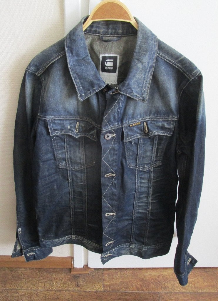 spijkerjas heren g-star raw maat XL, G-Star Raw, Blauw, Maat 56/58 (XL), Ophalen of Verzenden
