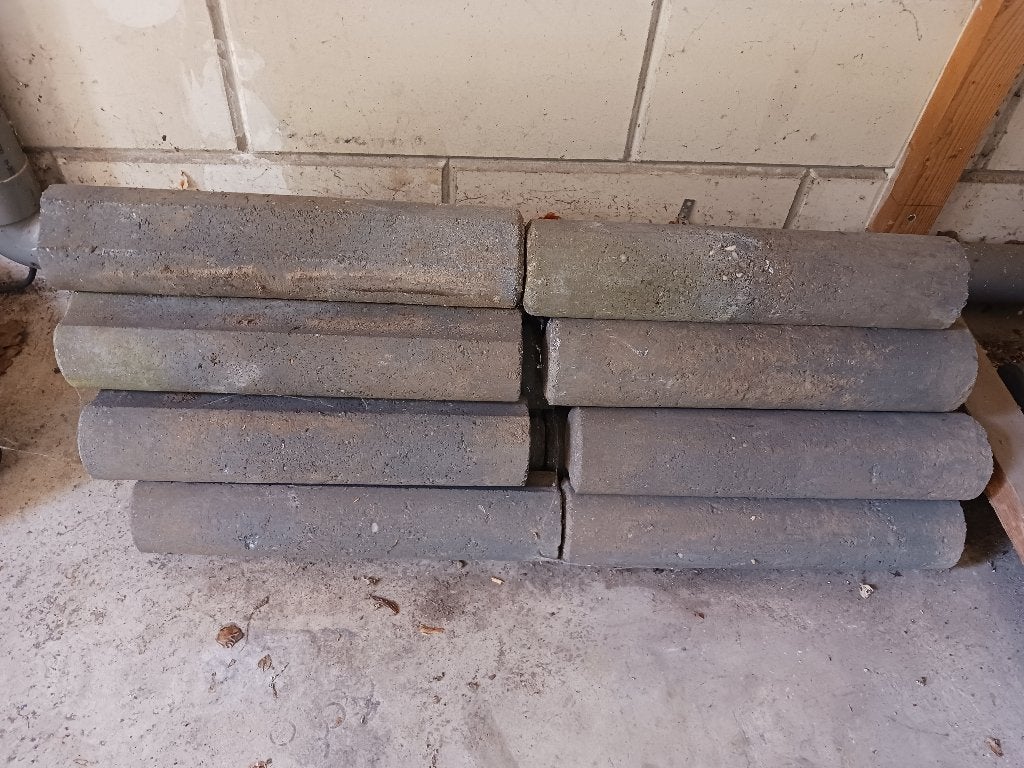 betonnen randpaaltjes tuin, Ophalen, Gebruikt, Minder dan 180 cm, Palen