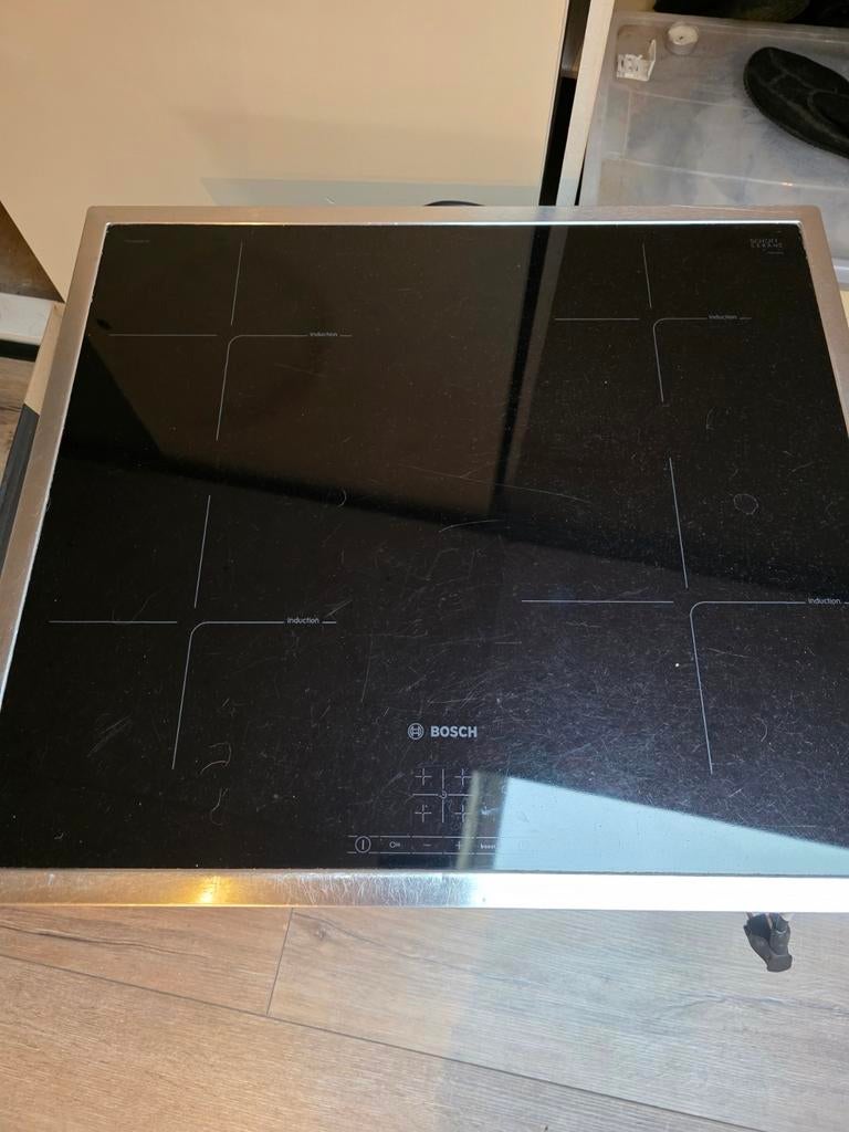Bosch Inductie Kookplaat, Witgoed en Apparatuur, Ophalen, Gebruikt, 4 kookzones, Inbouw