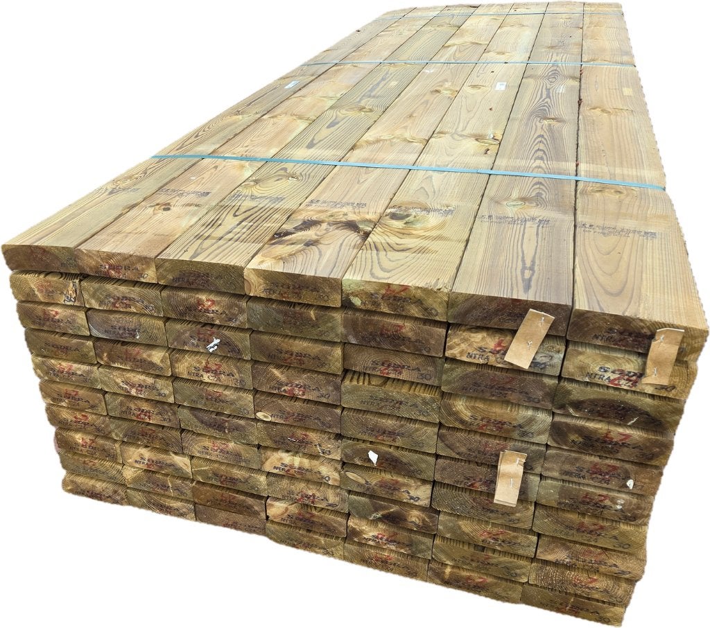 geïmpregneerd balkhout 5.0x15.0 cm
