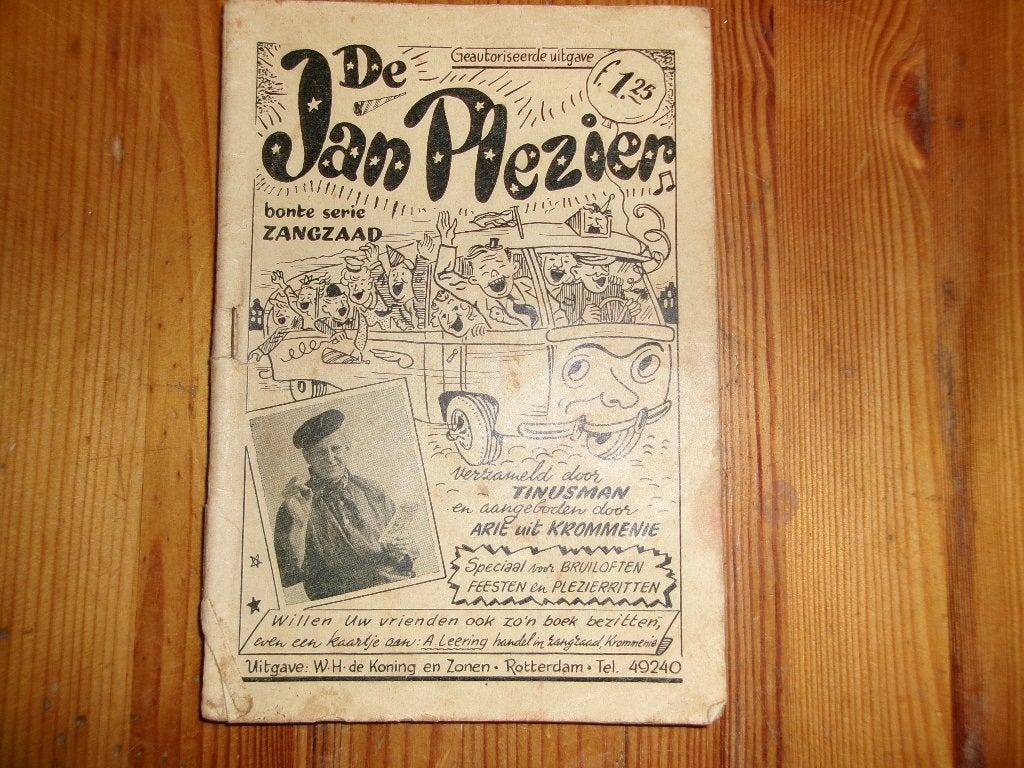 De Jan Plezier - Tinusman, Boeken, Ophalen of Verzenden, Gelezen, Artiest