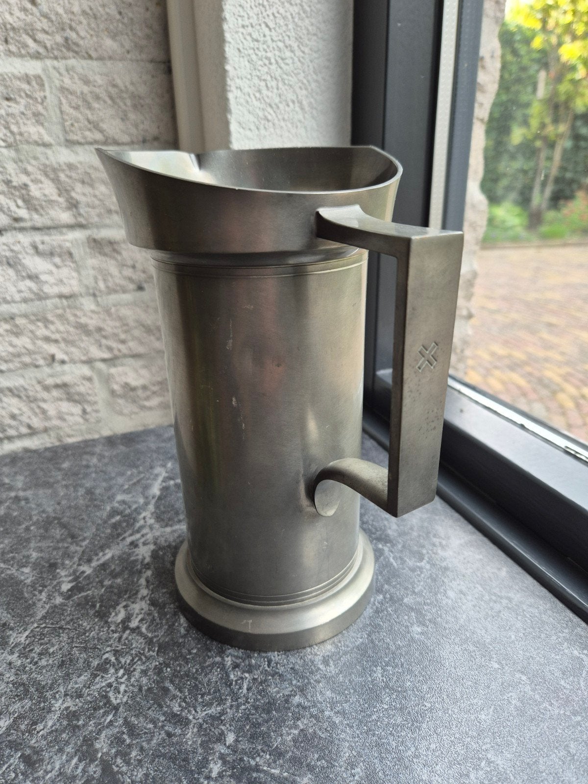 Antieke tinnen kan - Royal Holland Pewter Daalderop, Antiek en Kunst, Antiek | Tin, Ophalen of Verzenden
