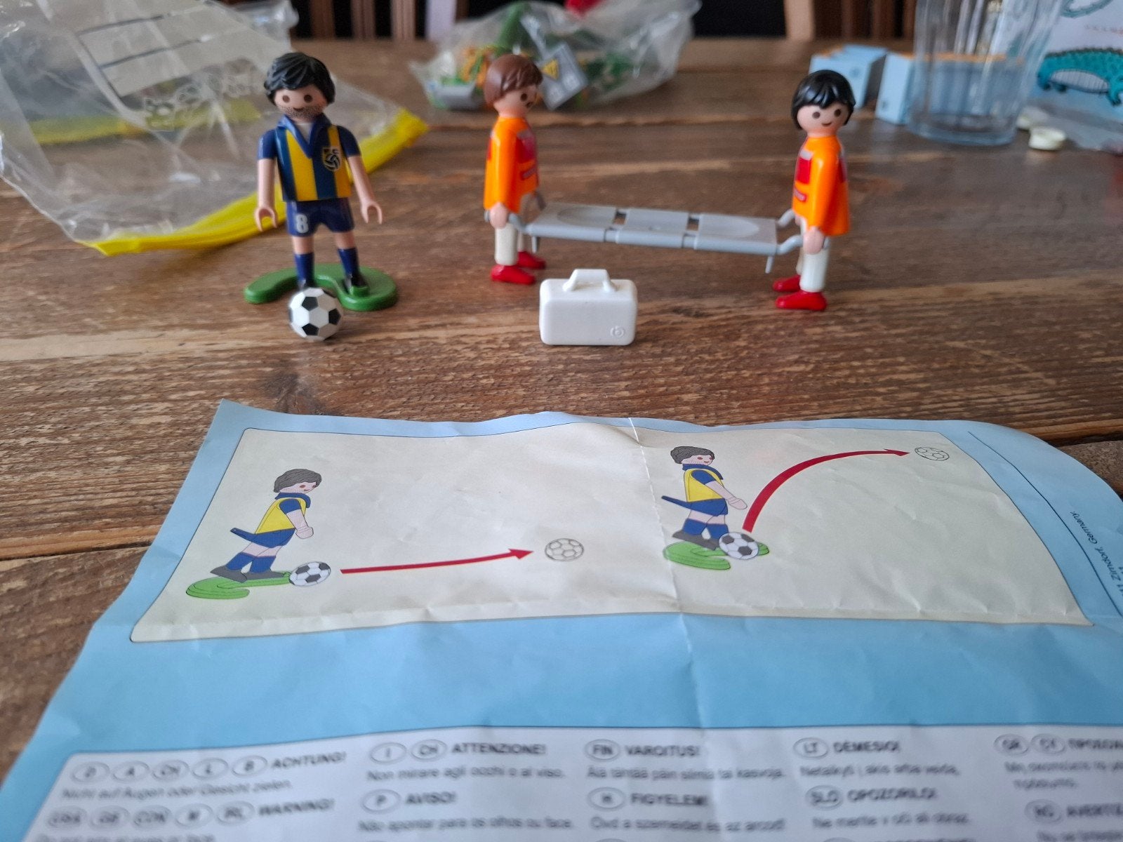 Playmobil 4727 Voetballer met brancard en verzorger, Kinderen en Baby's, Gebruikt, Complete set, Ophalen of Verzenden, Sports & action