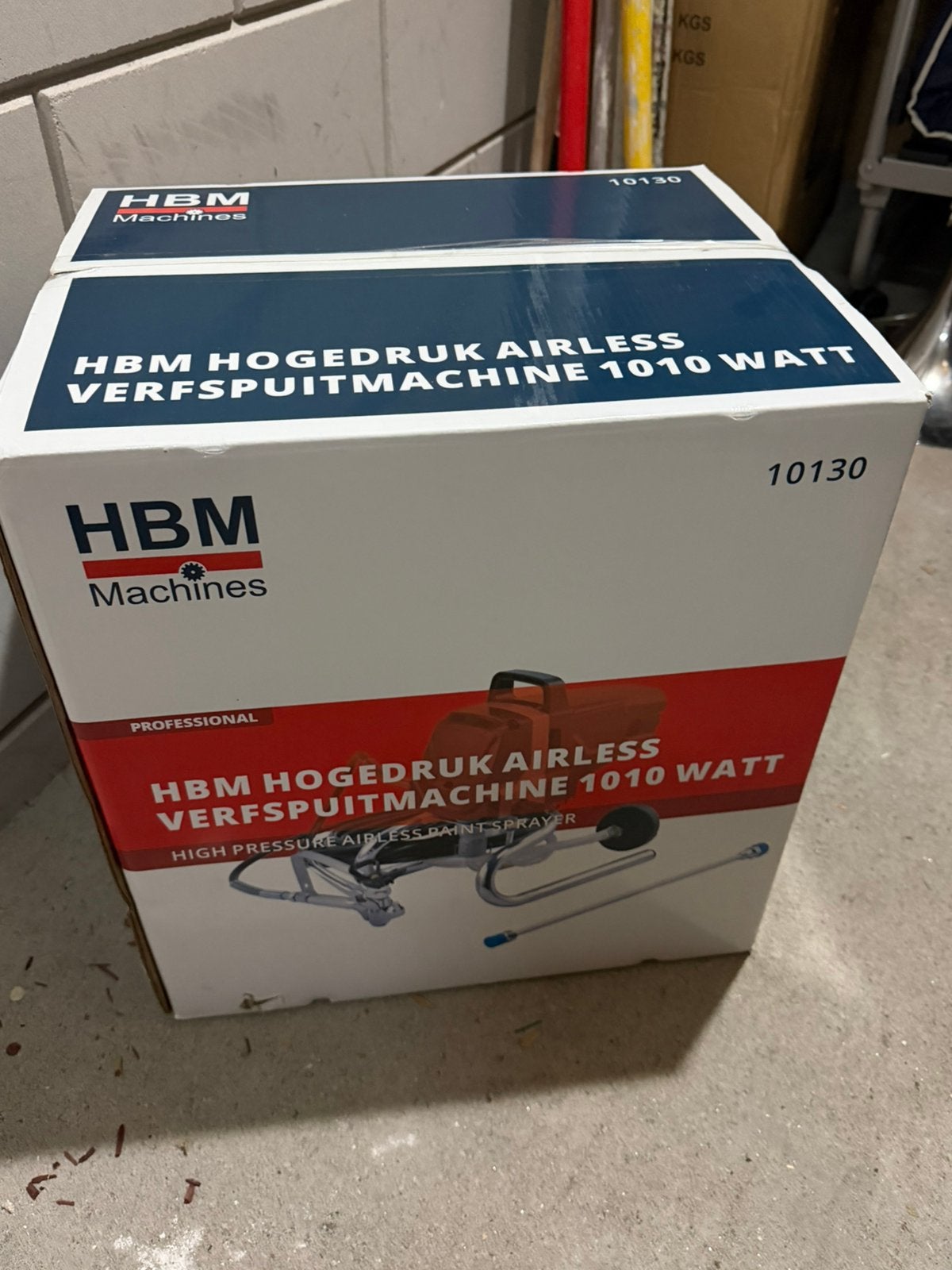 Latex verfspuit. Nieuw in doos  140 euro, Ophalen, Nieuw, Verfspuit of Verfpomp