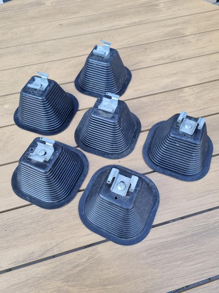 6 stuks Niedax dakdrager + 5 mtr draadkorf, Ophalen, Gebruikt, Minder dan 30 cm, Overige typen