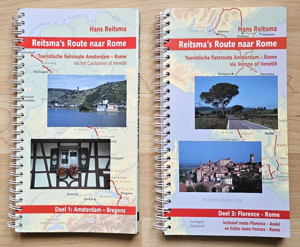 Fietsroute gids Reitsma’s Route naar Rome, Deel 1 & 3, Overige merken, Fiets- of Wandelgids, Europa, Ophalen of Verzenden