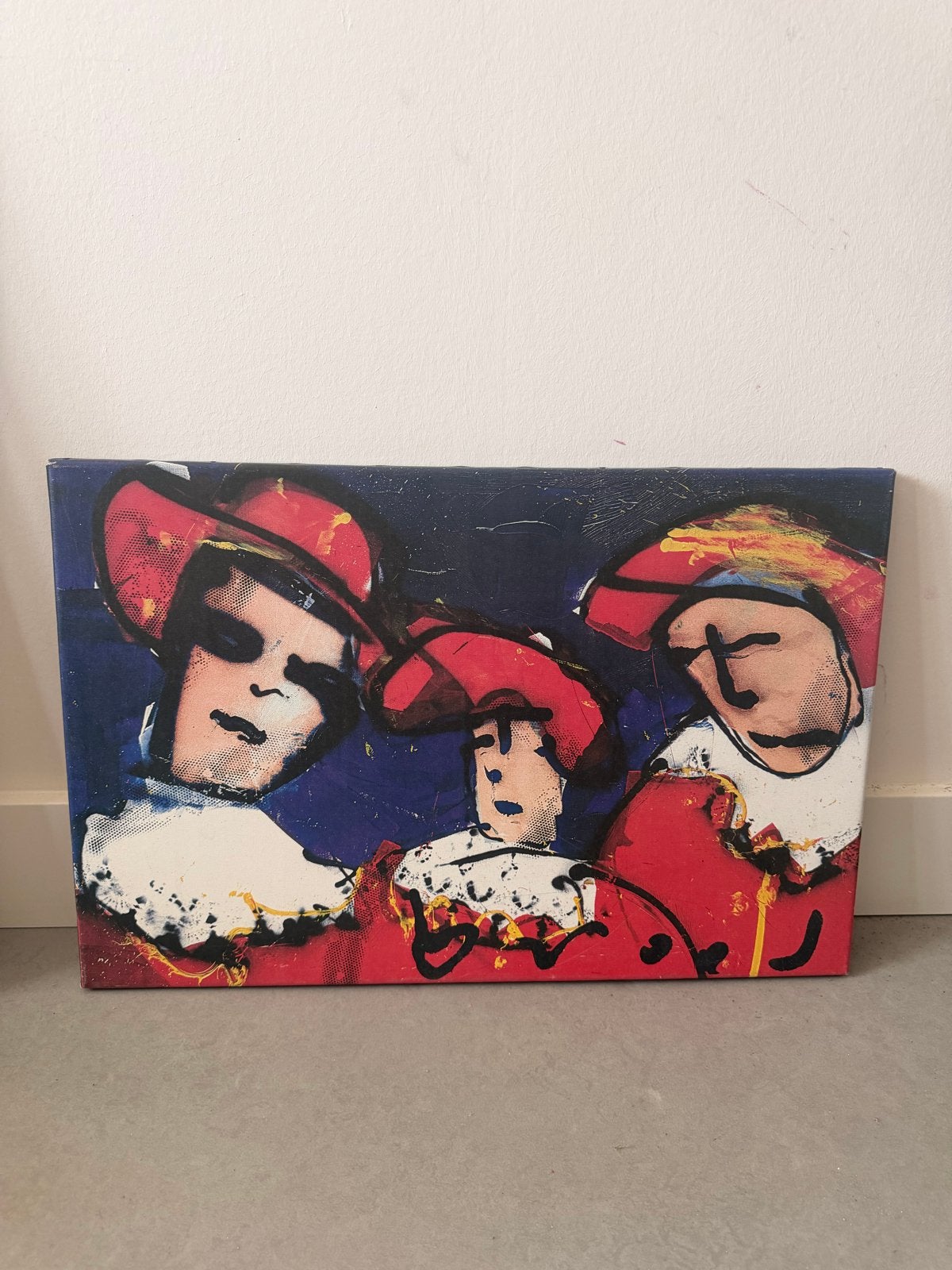Herman Brood schilderij - Drie Musketiers, Antiek en Kunst, Kunst | Litho's en Zeefdrukken, Ophalen of Verzenden