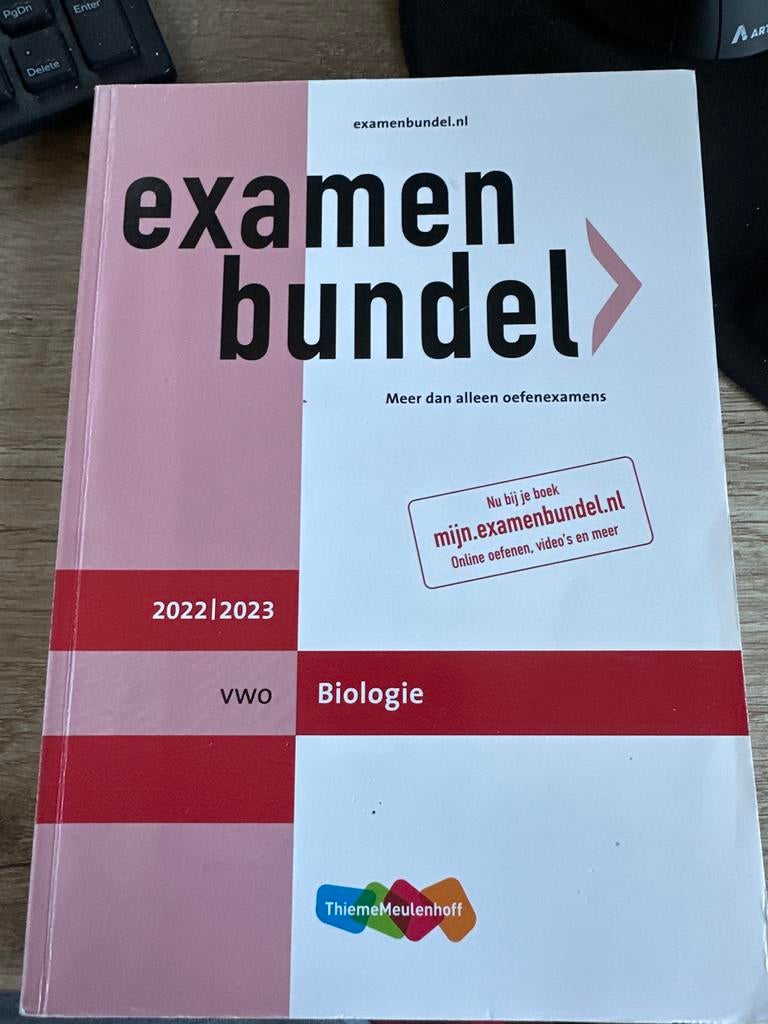 Examenbundel Biologie VWO 2022/2023, Ophalen of Verzenden, Zo goed als nieuw, VWO, Biologie