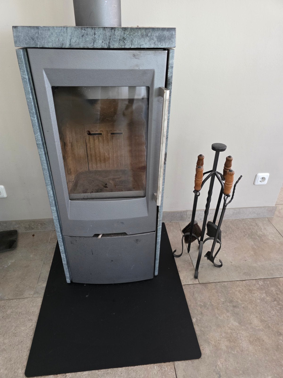 spekkachel met toebehoren, Huis en Inrichting, Kachels, Ophalen, Gebruikt, Overige soorten, Vrijstaand