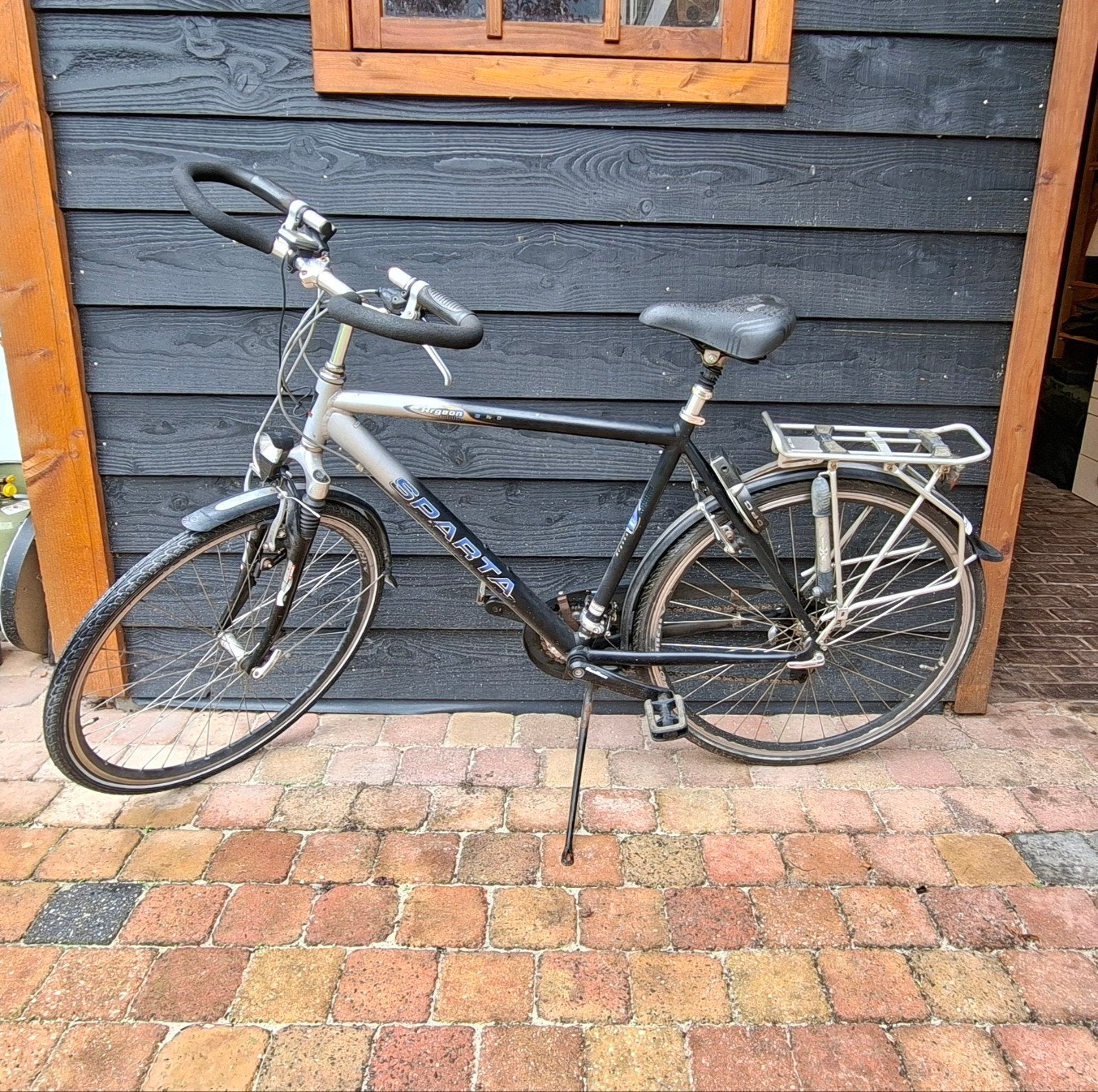 Sparta herenfiets maat 54, 28 inch, Gebruikt, Vering, Velgrem