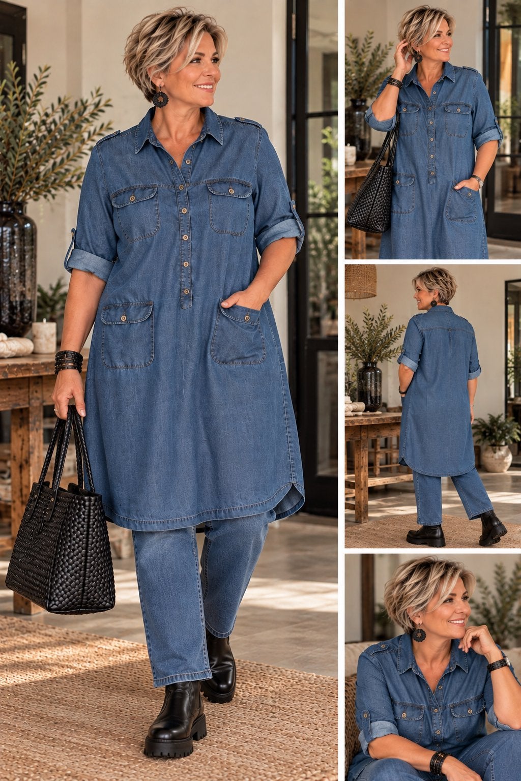 Didi spijkerjurk maat 48, Kleding | Dames, Ophalen of Verzenden, Maat 46/48 (XL) of groter, Blauw, Onder de knie