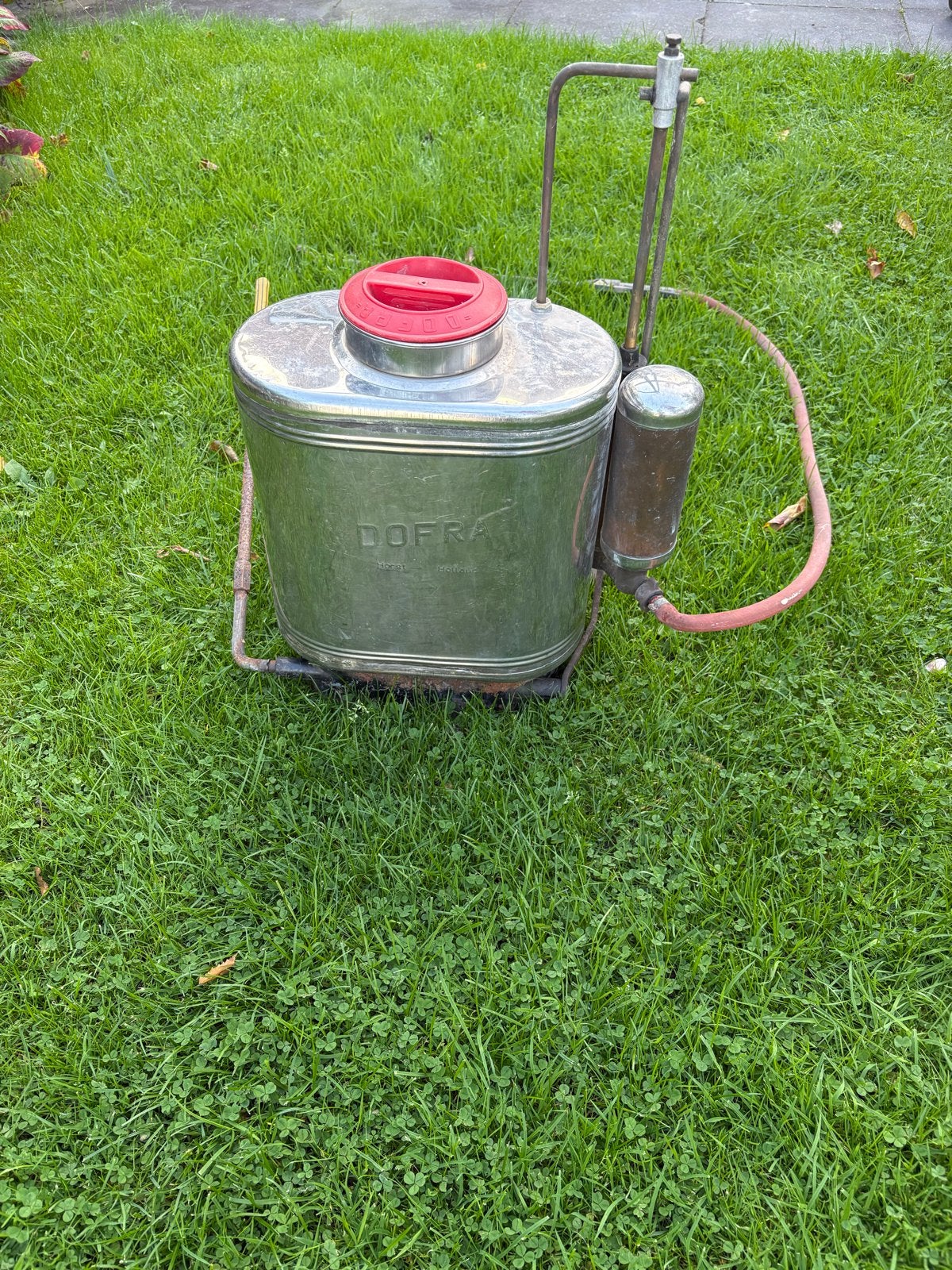 Dofra gifspuit - Vintage drukspuit voor tuin en erf, Ophalen, Gebruikt, Handsproeier