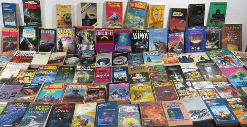 Verzameling van 78 stuks Science Fiction boeken, Ophalen of Verzenden, Gelezen