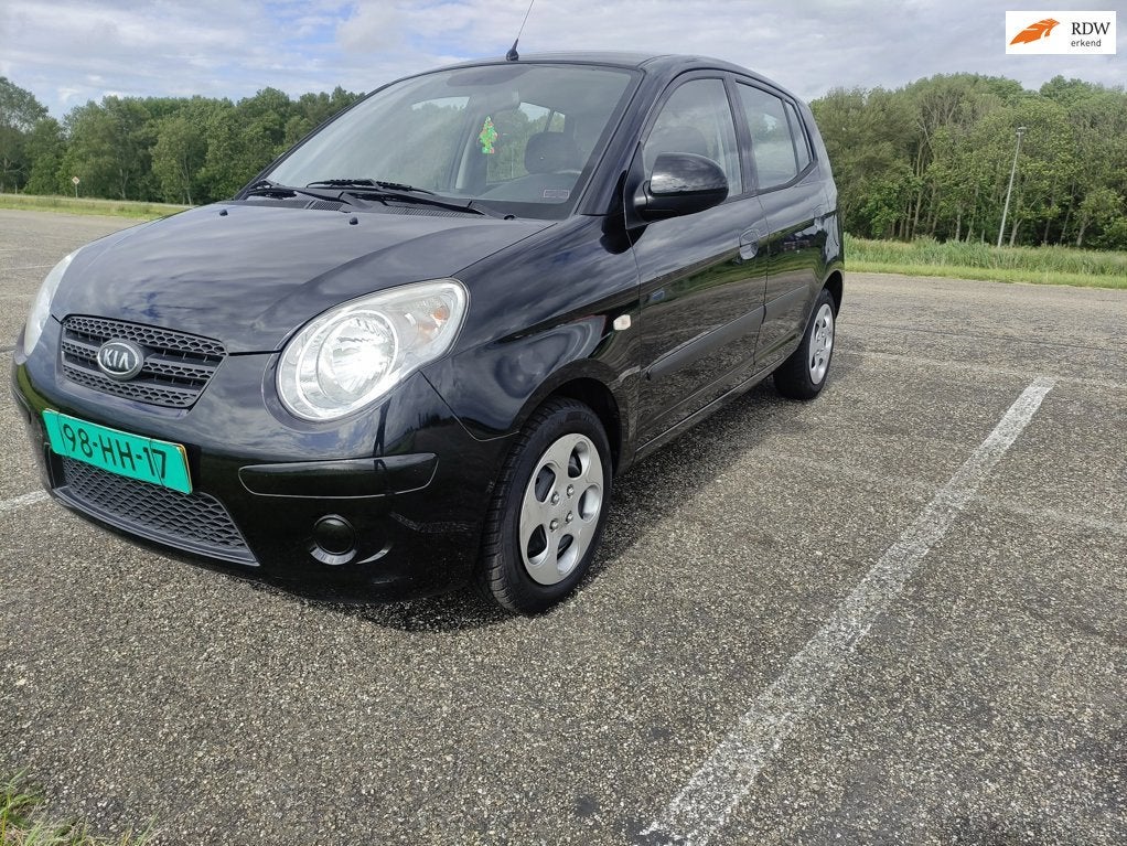 Kia Picanto 1.1 Fifteen met airco, Auto's, Kia, Gebruikt, 4 cilinders, 400 kg, Zwart