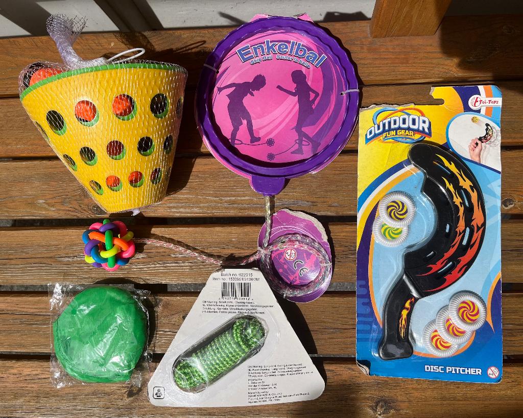NIEUW Buitenspeelgoed kinderen | balvangspel - enkelbal, Kinderen en Baby's, Ophalen of Verzenden, Nieuw