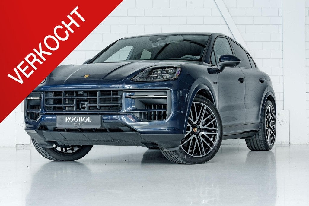 Porsche Cayenne Coupé 3.0 E-Hybrid Black Edition | Black Ed, Automaat, Gebruikt, 2995 cc, Blauw