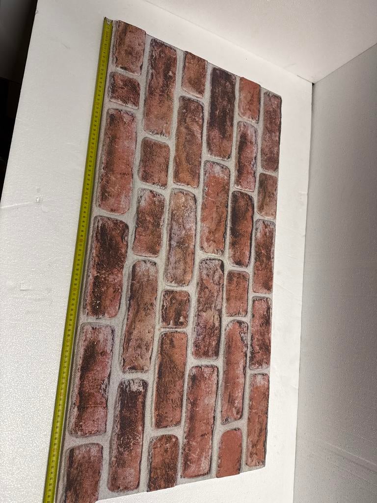 3D Wandpaneel EPS Licht Rood 100x50x2cm, Ophalen of Verzenden, Bruin