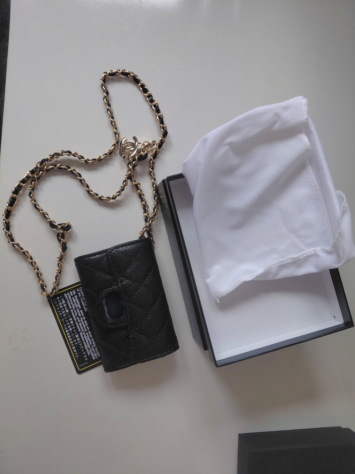Mini Bag / Kaarthouder met Ketting (11 cm) - Nieuw, Ophalen of Verzenden, Nieuw, Zwart