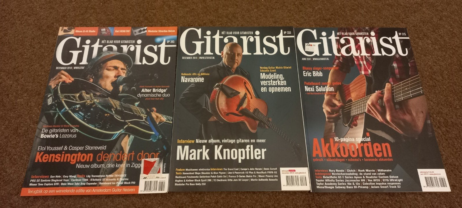 Pakket Gitarist tijdschriften (3st.), Boeken, Tijdschriften en Kranten, Ophalen of Verzenden, Zo goed als nieuw, Muziek, Film of Tv