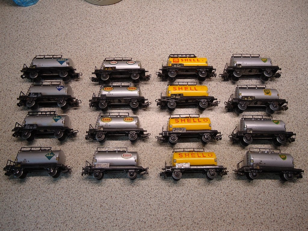 marklin tankwagons 4500//4501//4502//4900, Hobby en Vrije tijd, Ophalen, Gebruikt, Gelijkstroom of Wisselstroom, Wagon