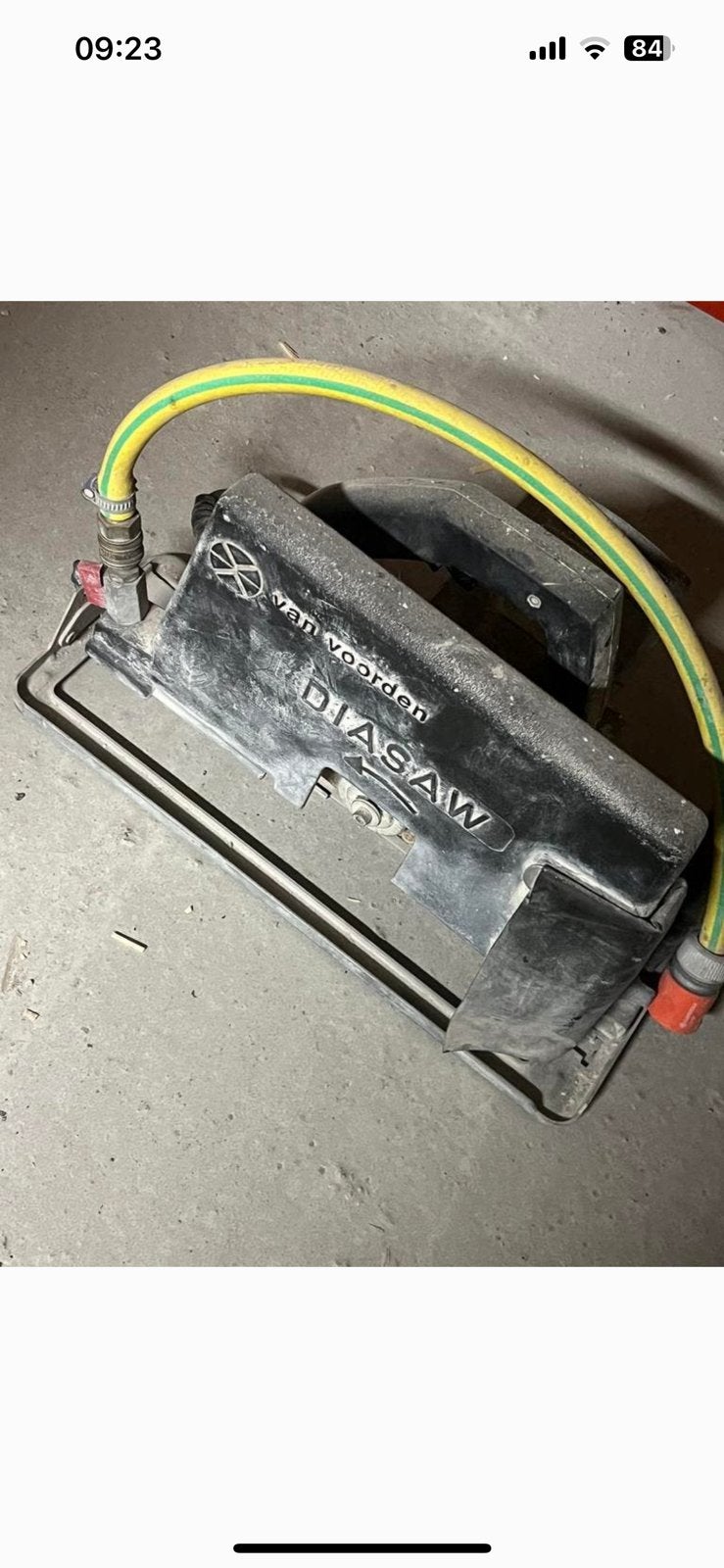 Van voorden betonzaag muurzaag, Ophalen of Verzenden