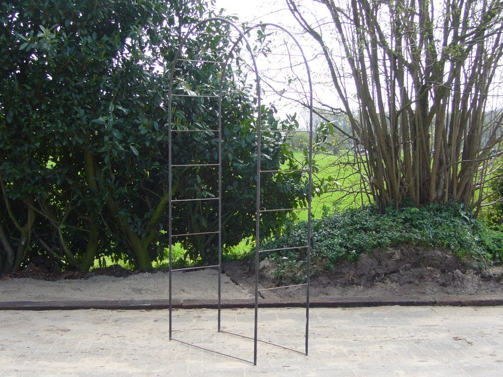 Sterke mooie nieuwe rozenbogen 267x120x55cm met trekstangen, Ophalen, Nieuw, IJzer, Overige typen