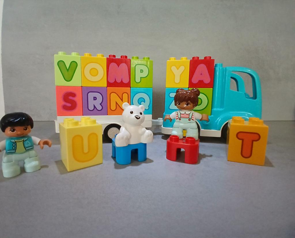 Lego duplo alfabet vrachtwagen, Ophalen of Verzenden, Gebruikt, Duplo