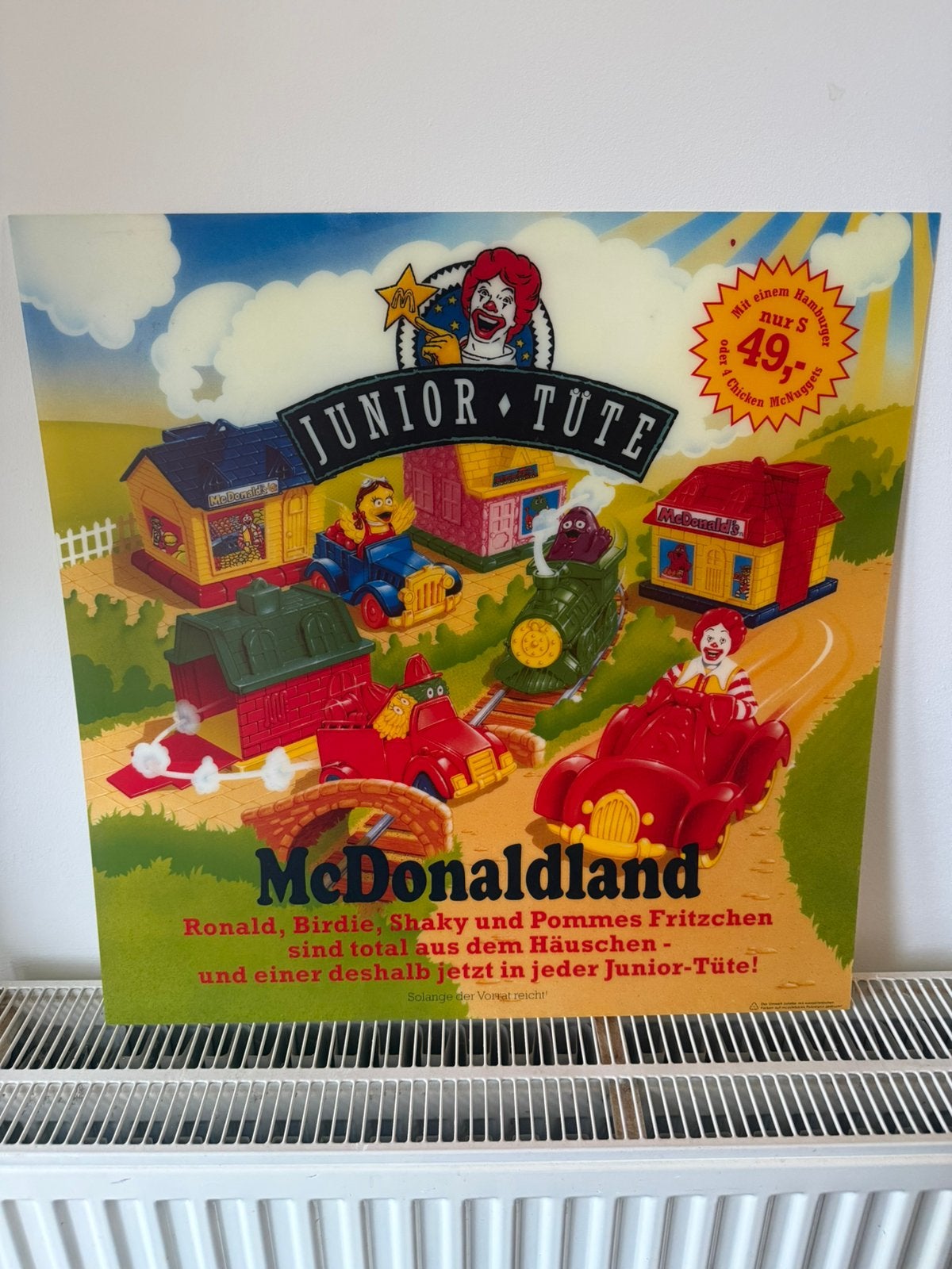 McDonalds reclame borden, Ophalen, Zo goed als nieuw, Reclamebord