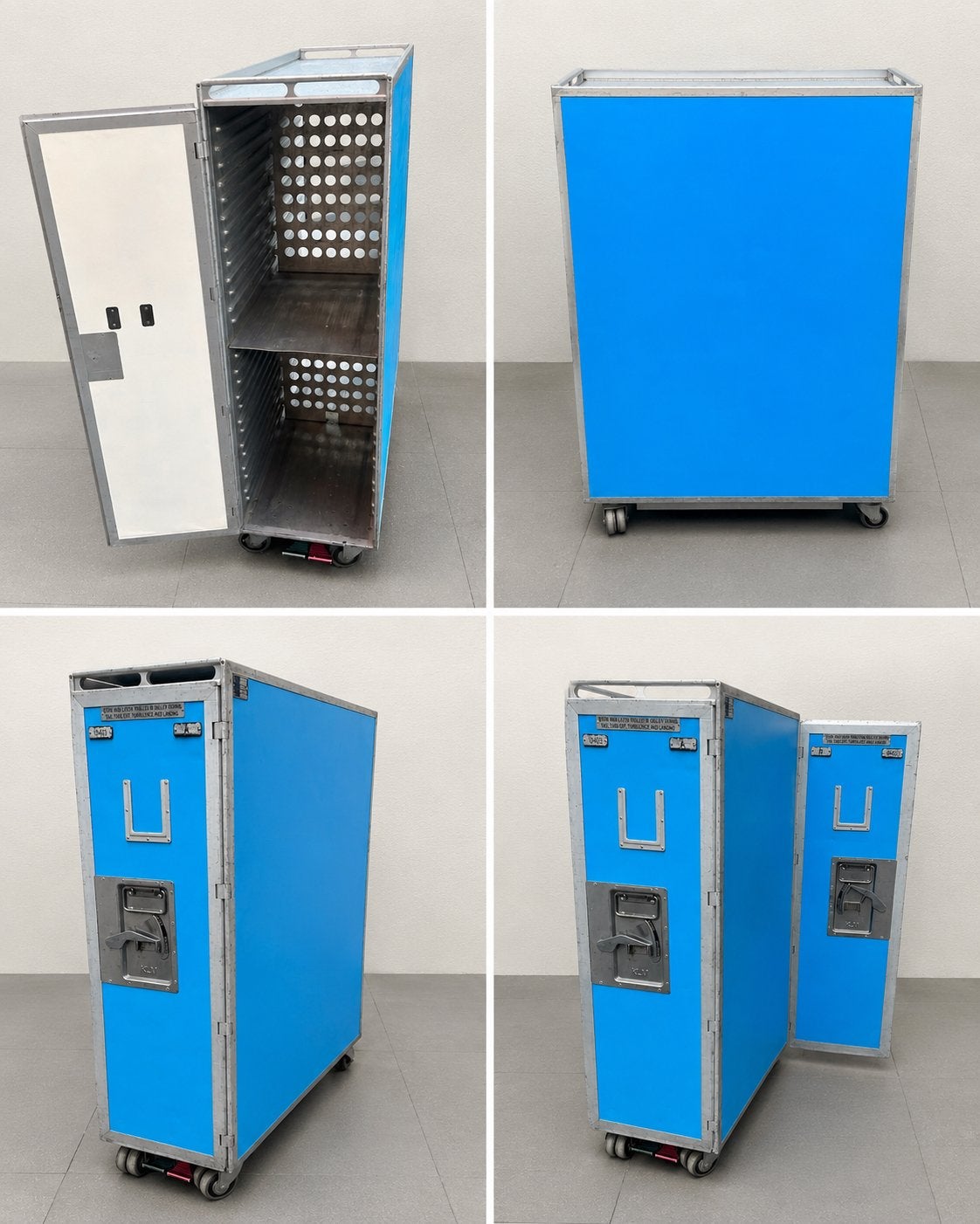 Originele KLM Vliegtuig Trolley - Blauw, Verzamelen, Ophalen, Gebruikt
