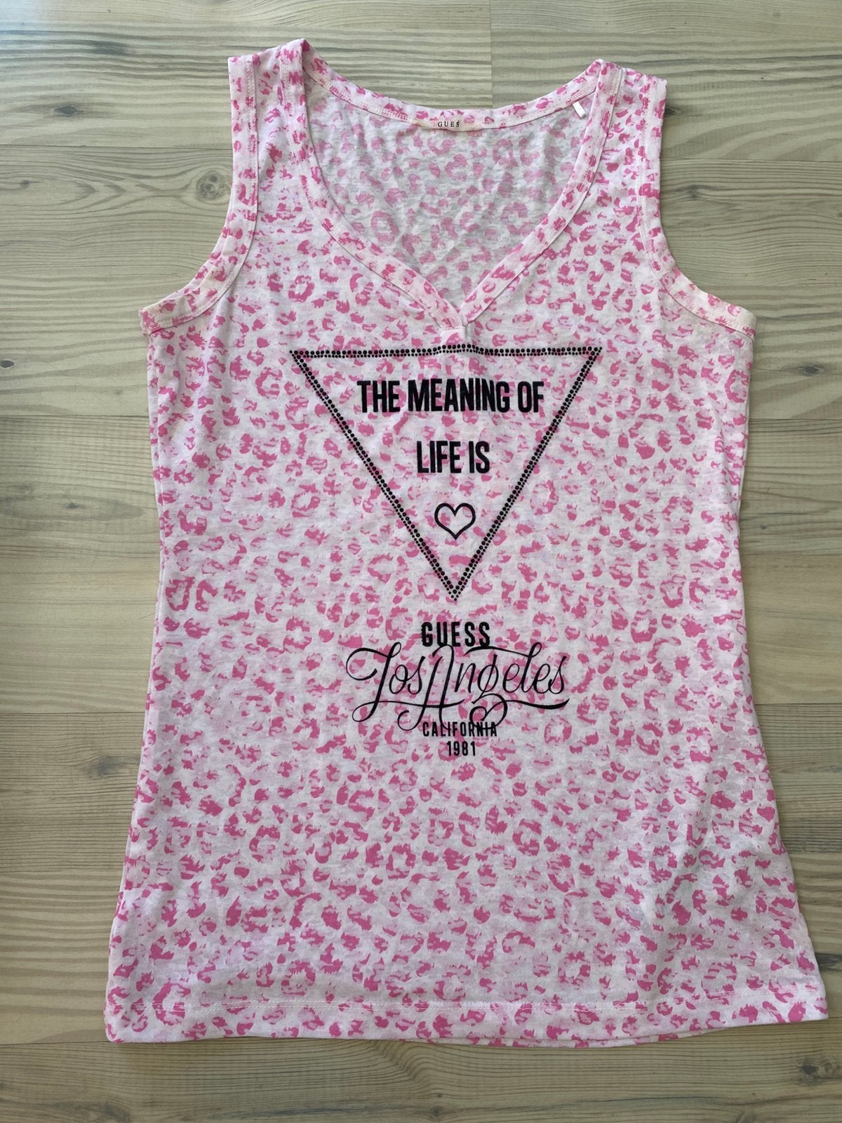 Guess top maat S, Ophalen of Verzenden, Zo goed als nieuw, Roze, Maat 36 (S)