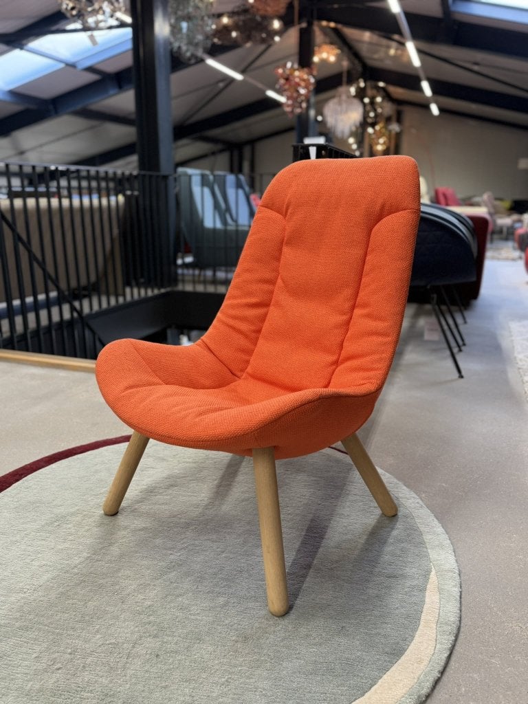 Nieuw Gelderland 7400 fauteuil oranje bolster stof stoel