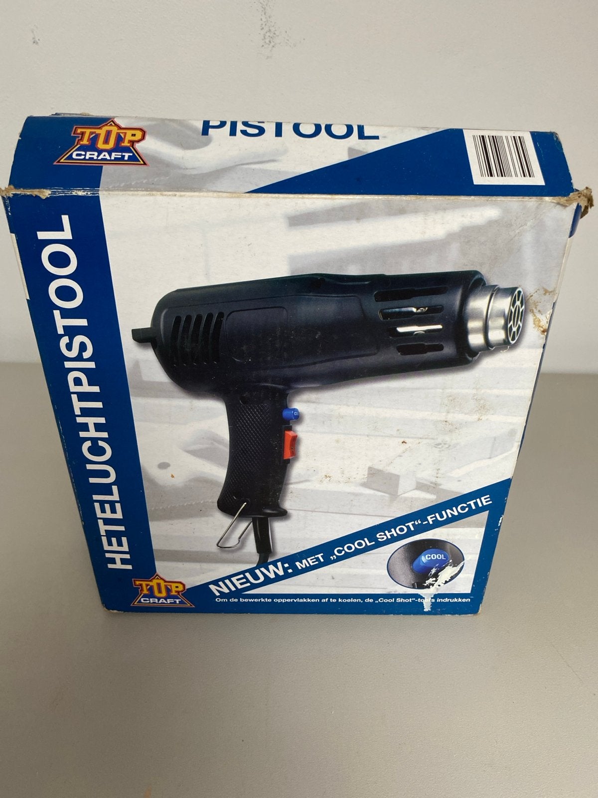 Top Craft Heteluchtpistool met Cool Shot-functie, Ophalen, Gebruikt