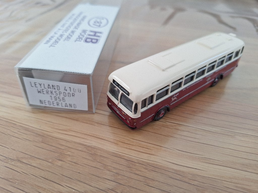 HB Model Bus Leyland 4100 Rtm 1956 werkspoor, Ophalen, Zo goed als nieuw, Bus of Vrachtwagen, Overige merken