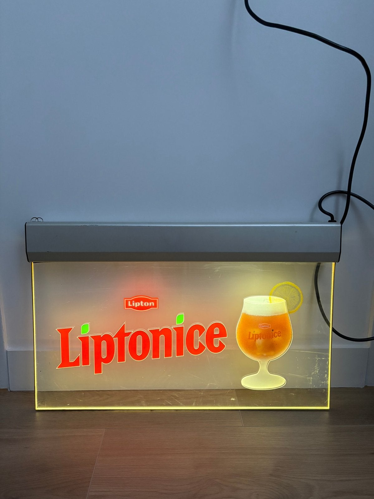 Liptonice Lichtreclame TL, Ophalen, Zo goed als nieuw, Lichtbak of (neon) lamp