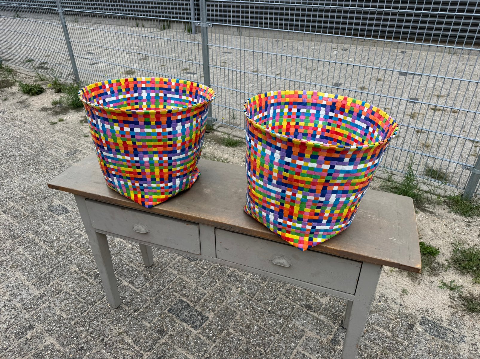 Gekleurde opberg manden, Ophalen, Zo goed als nieuw, Kunststof
