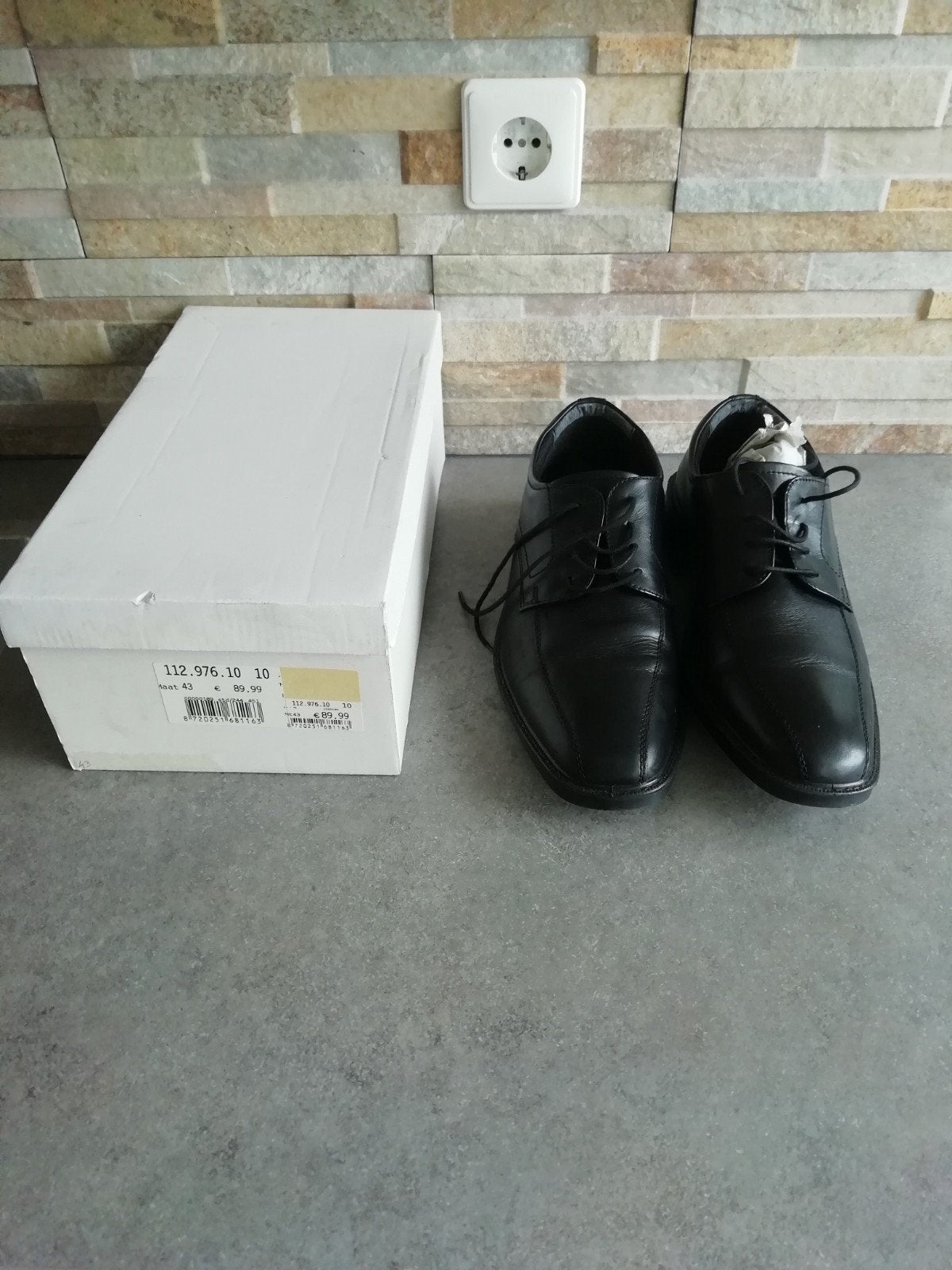 Nelson nette herenschoenen maat 43 bijna nieuw!!, Ophalen of Verzenden, Zo goed als nieuw, Zwart
