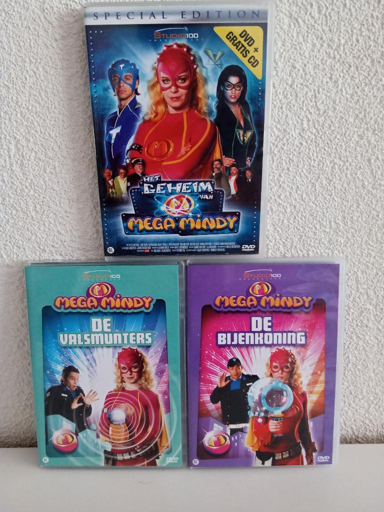 3 DVD'S van MEGA MINDY, Avontuur, Gebruikt, Alle leeftijden, Ophalen of Verzenden