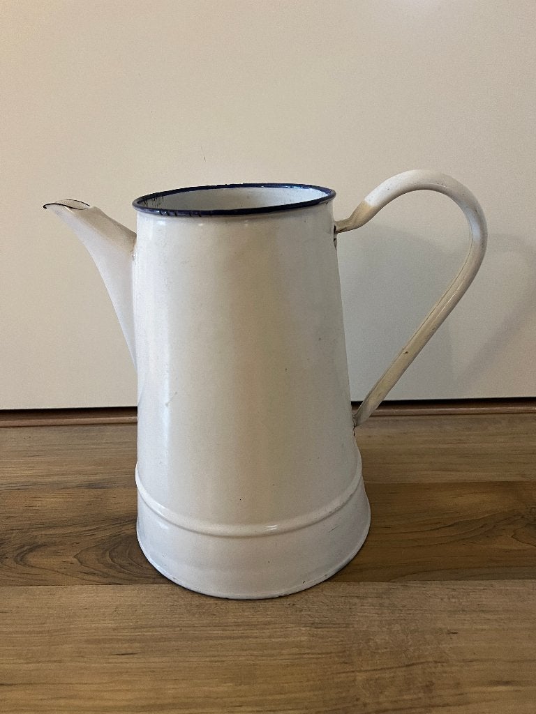 Leuke emaille kan/vaas. VERZENDING MOGELIJK!!, Antiek en Kunst, Antiek | Emaille, Ophalen