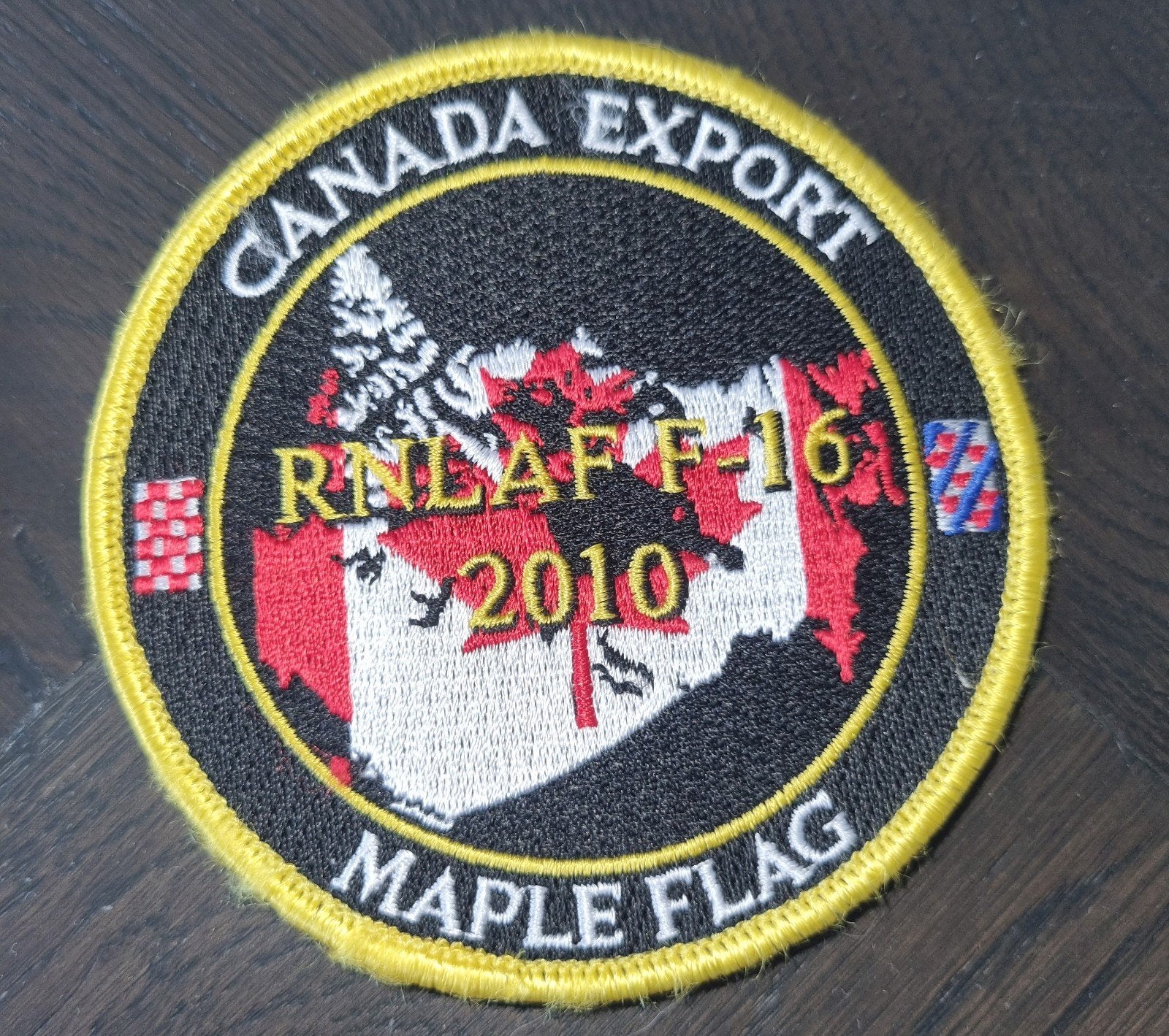 Koninklijke Luchtmacht Maple Flag 2010 F-16 patch, Verzenden, Zo goed als nieuw, Patch, Badge of Embleem