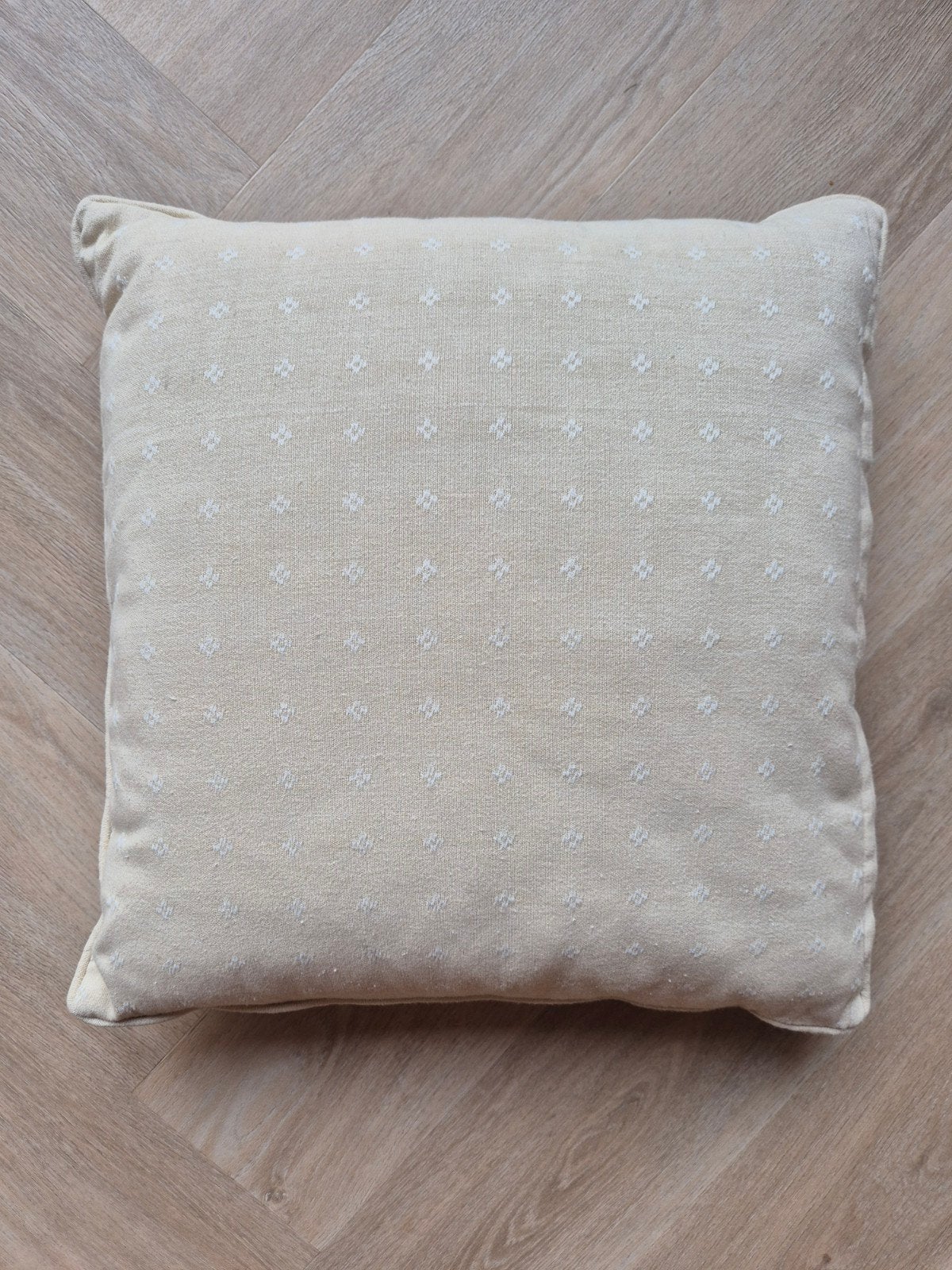 Set van 4 Sierkussens met Vulling, 45x45 cm, Ophalen, Inclusief binnenkussen, Beige, Vierkant