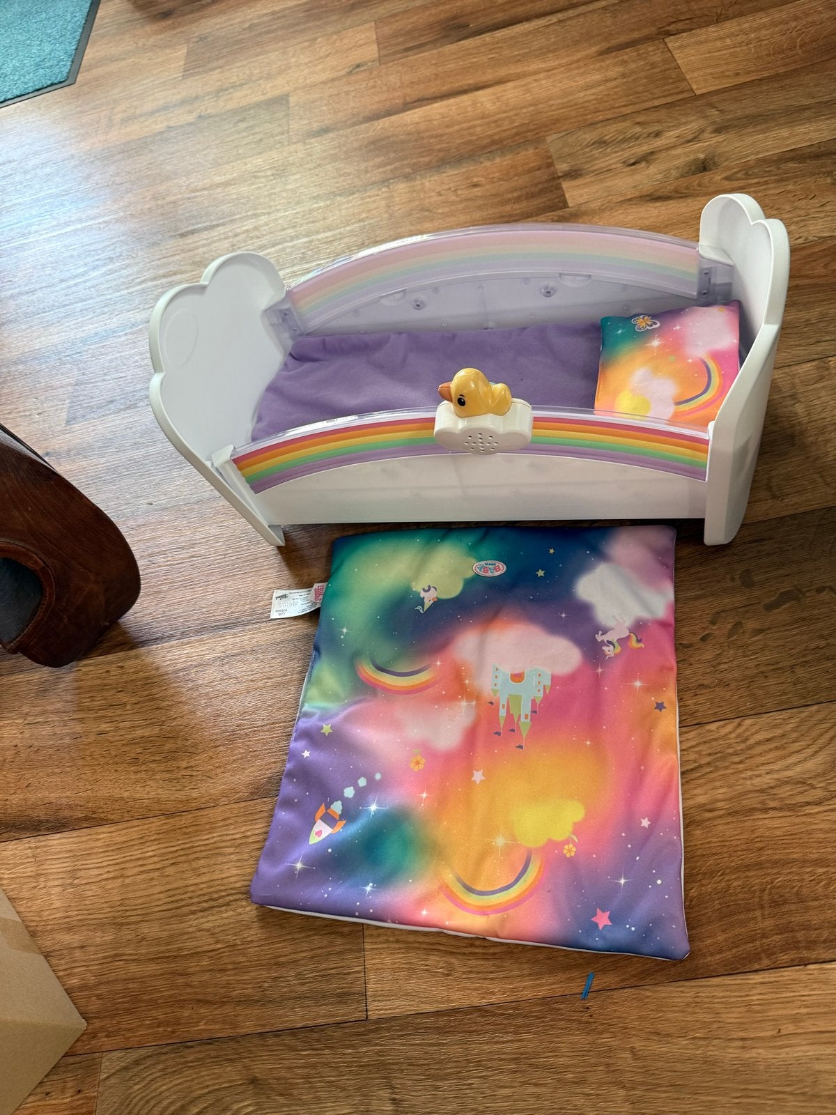 Baby Born Regenboog Wiegje met Accessoires, Ophalen of Verzenden, Zo goed als nieuw, Jongen of Meisje