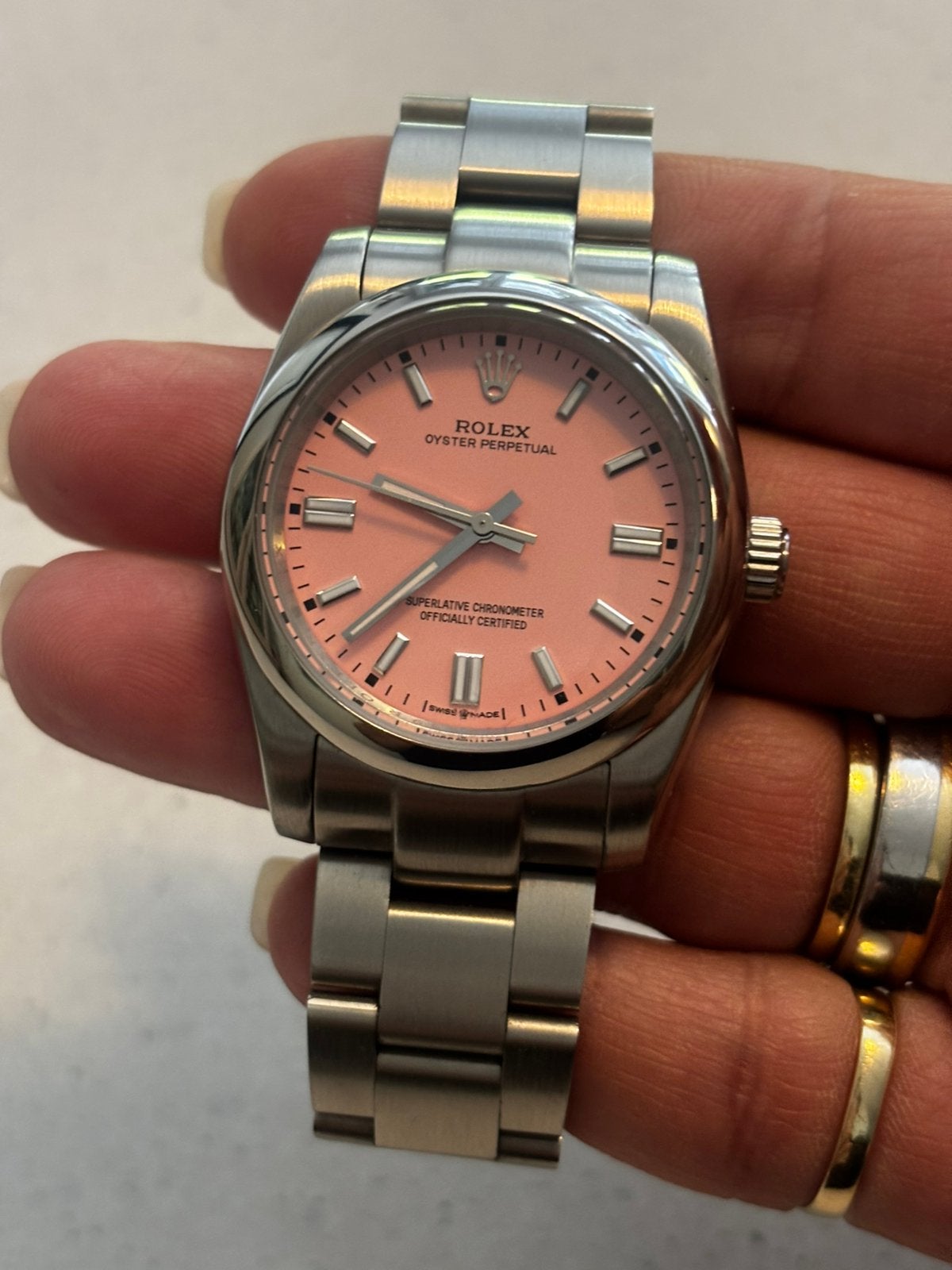 Rex oyster perpetual, Ophalen of Verzenden, Zo goed als nieuw, Staal, Overige merken