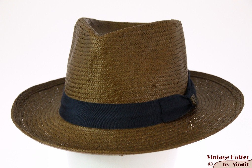 Brixton zomer gleufhoed groenig bruin stro 58 Nieuwe Sample, Kleding | Dames, Hoed, Nieuw, Ophalen of Verzenden, Brixton