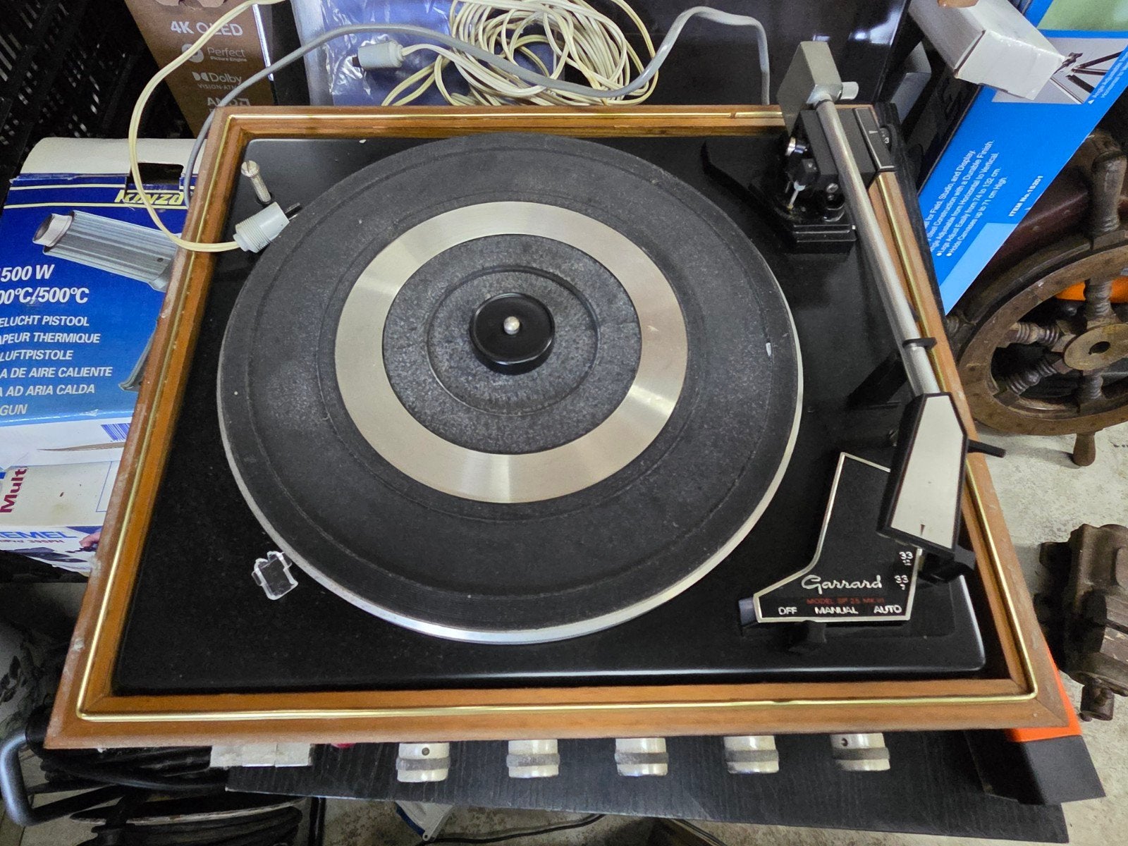Garrard SP 25 MK III Platenspeler met Shure 75-6 element, Gebruikt, Automatisch, Platenspeler, Ophalen
