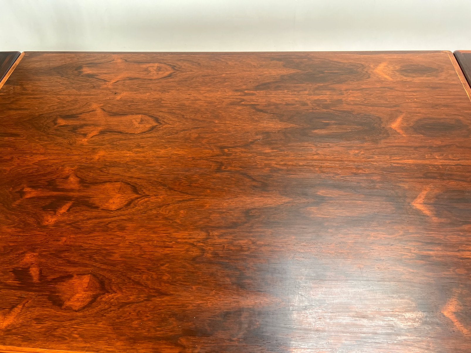 Vintage jaren 60 Palisander uitschuif tafel., Ophalen of Verzenden, Zo goed als nieuw, Rechthoekig, 50 tot 100 cm