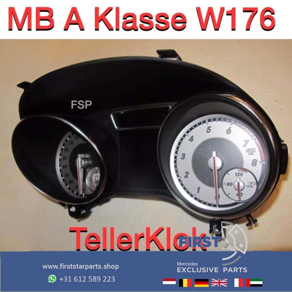 W176 AMG LINE Tellerklok Mercedes A Klasse INSTRUMENTENPANEE, Auto-onderdelen, Gebruikt, -, Ophalen of Verzenden, -